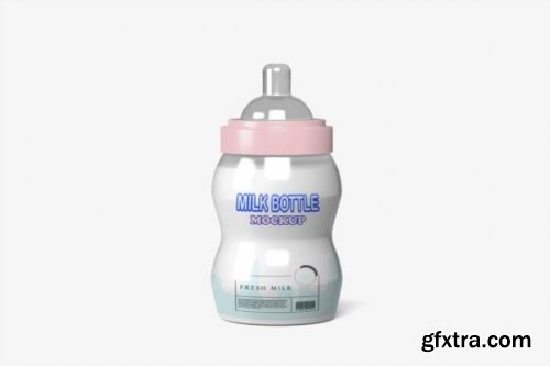 Milk Bottle Mockup