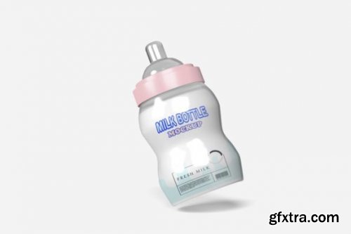 Milk Bottle Mockup