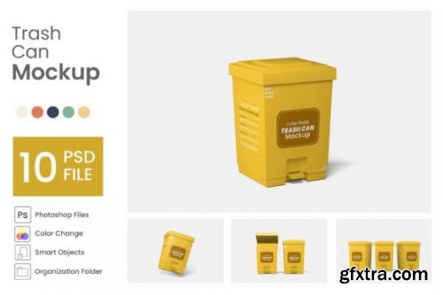 Trash Can Mockup