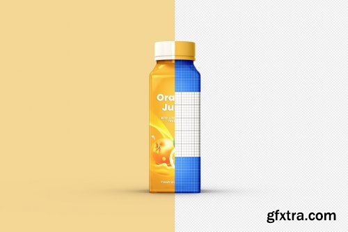 CreativeMarket - Juice Bottle Packaging Mockup - 3 Views 7345179