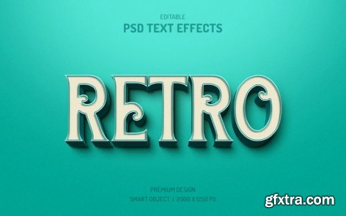 Retro vintage text effects