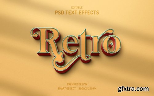 Retro vintage text effects