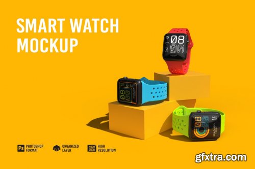 CreativeMarket - Smart Watch Mockup 7305290