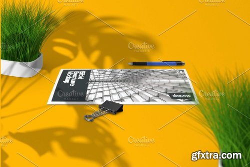 CreativeMarket - Closed Bifold Brochure Mockup 7312540