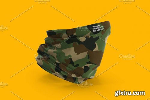 CreativeMarket - Neck Gaiters or Buff Mockup 7150710