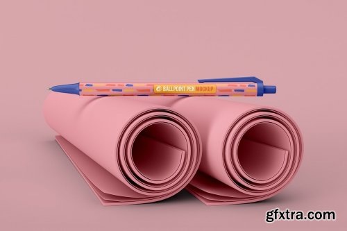 CreativeMarket - Ballpoint Pen Mockup - 5 views 6500690