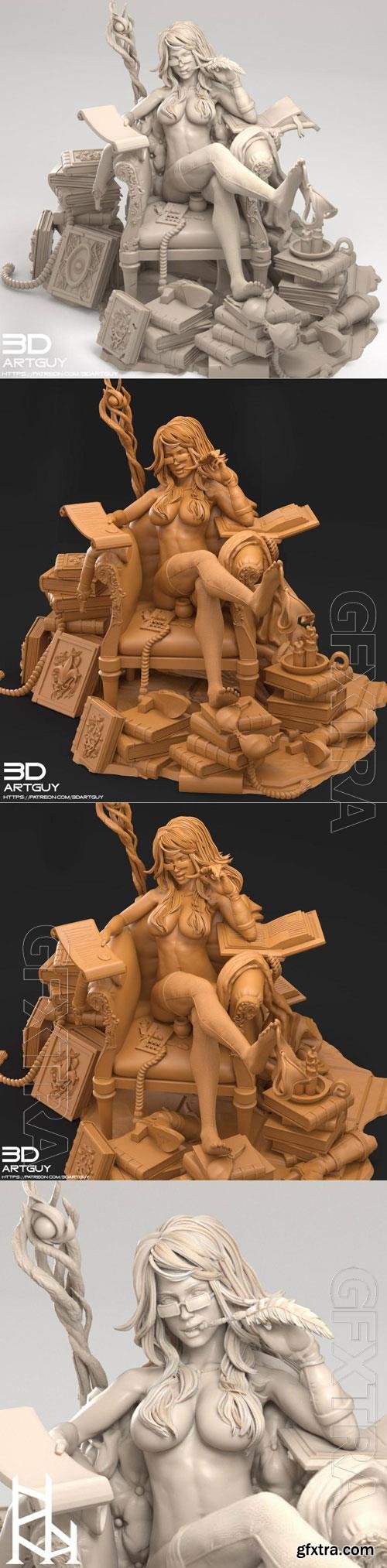 Frisky Wizard 3D STL 