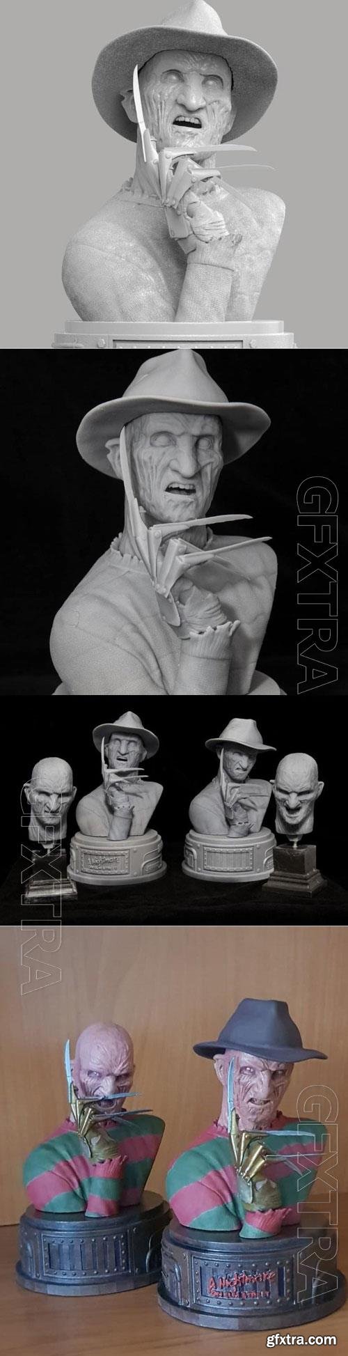 Freddy Krueger Bust 3D STL 