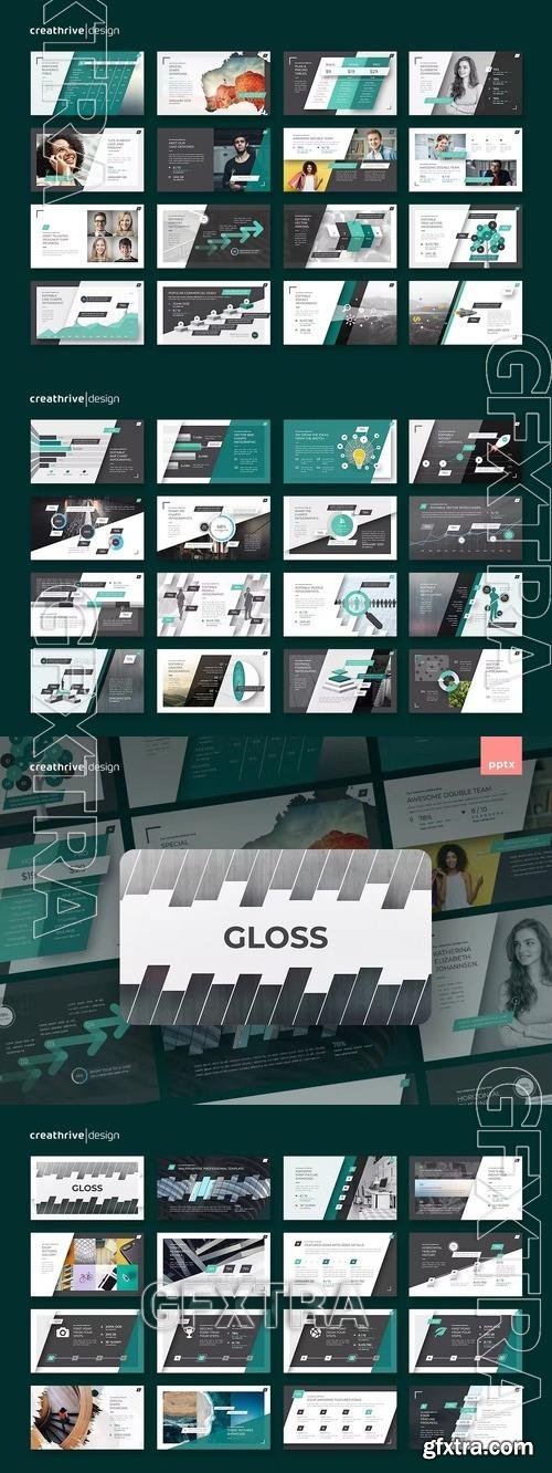Gloss PowerPoint, Keynote and Google Slides Template 