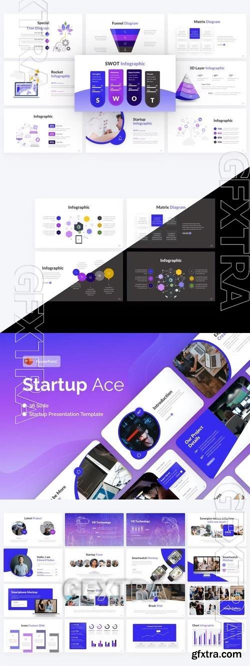 StartupAce Startup PowerPoint Template 2LSTV9S