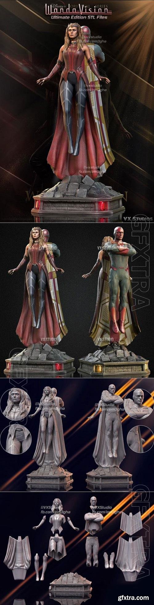 Wanda and Vision 3D STL 