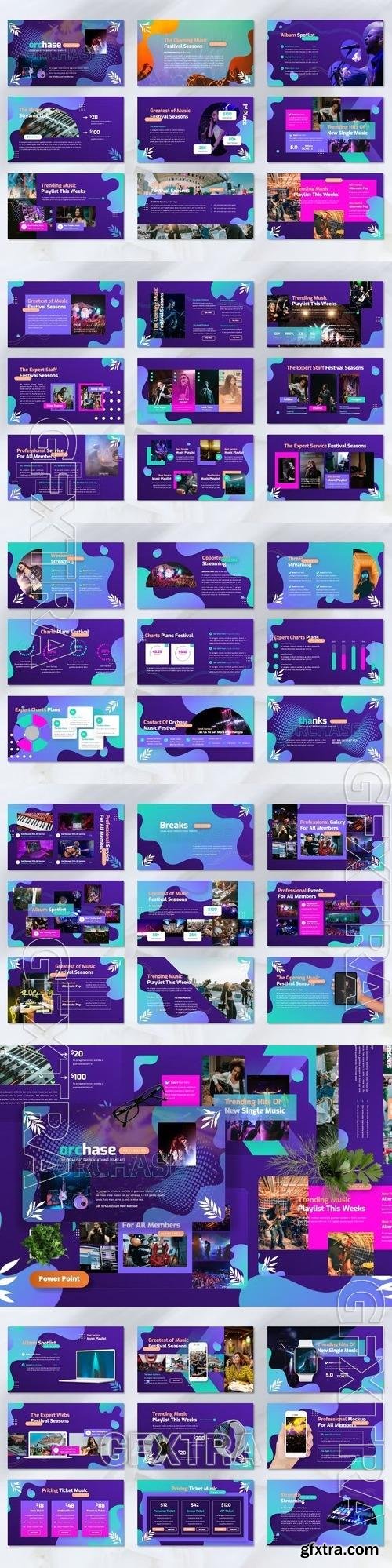 Orchase - Online Music Powerpoint, Keynote and Google Slides Template   