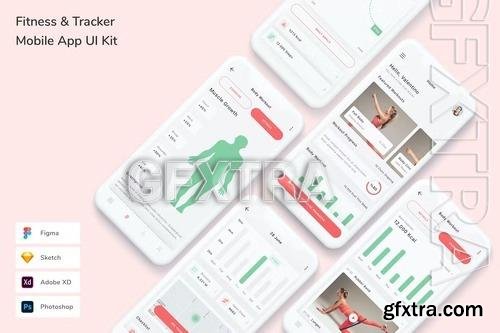 Fitness & Tracker Mobile App UI Kit CB8YNR2