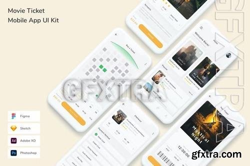 Movie Ticket Mobile App UI Kit MHF8ACB