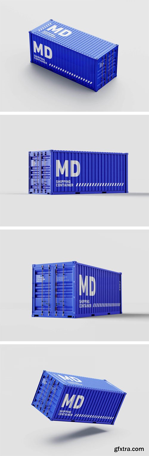 Shipping Container PSD Mockups Templates