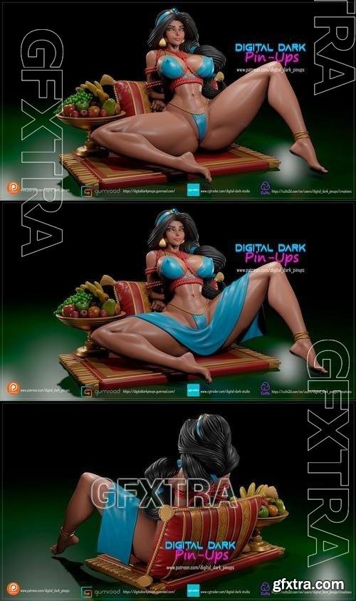 Digital Dark Pin-Ups - Jasmine (Aladdin) 3D