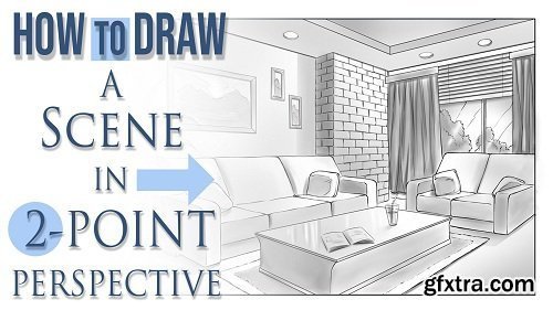 Drawing a Scene in 2-Point Perspective