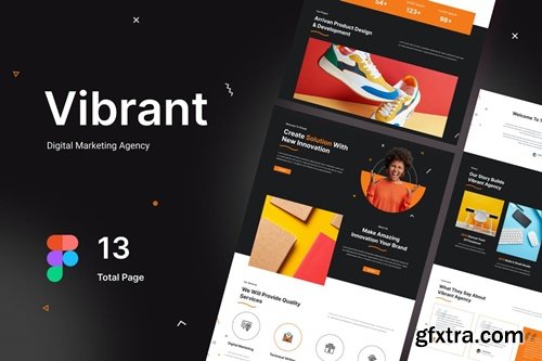 Vibrant - Digital Marketing Agency Figma Design HSGSBKV