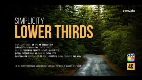 Videohive - Simplicity Lower Thirds for FCPX - 38579364 - 38579364