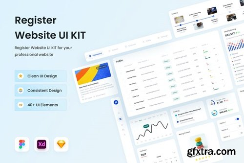 Web Dashboard UI Kit Elementor L9EHCSQ