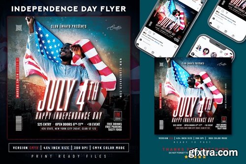 Independence Day Flyer | 4th of July Flyer Y76936P