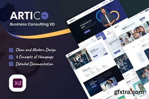 Artico - Business Consulting XD Template 5XY6Z7M