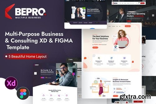 Bepro - Multi-Purpose Business XD & Figma Template MLWL4HF