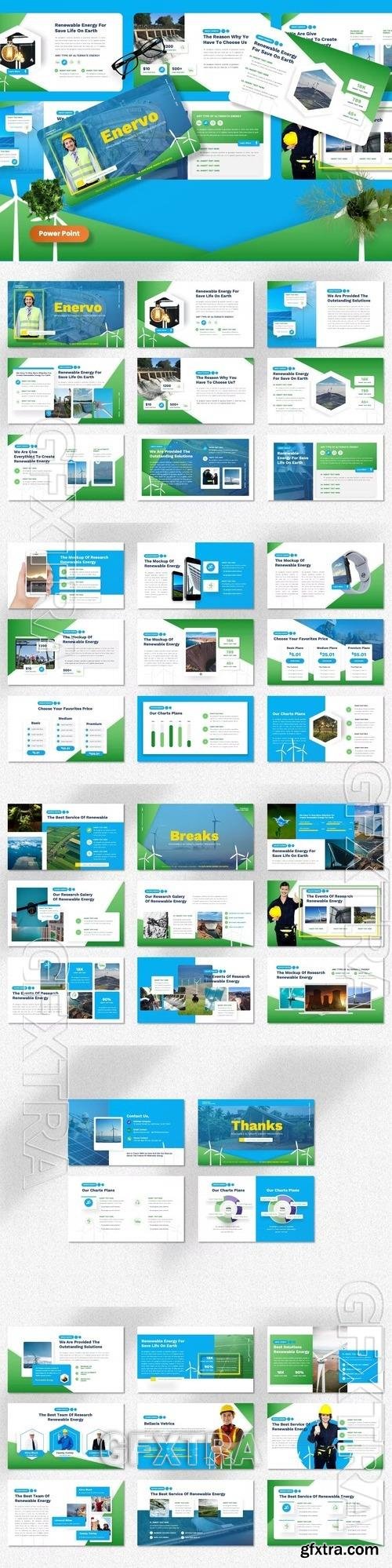 Enervo - Alternate Energy Powerpoint, Keynote Template 