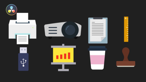 Videohive - Office Elements Icons - 38642097 - 38642097