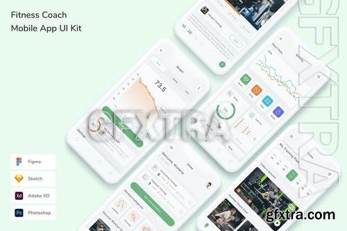 Fitness Coach Mobile App UI Kit MQ7L8N9