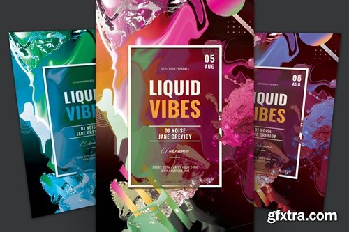 Liquid Vibes Flyer 8KE4QJH