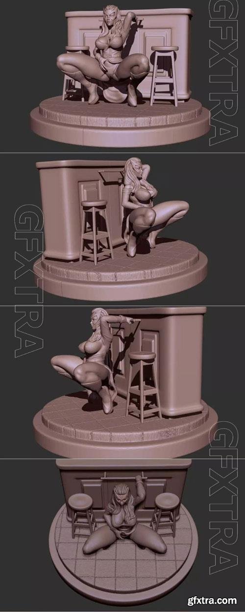 Sexy Jean Grey 3D STL 