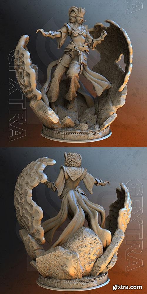 Sultan’s Sorcereress - Inaya the Tiefling 3D Print