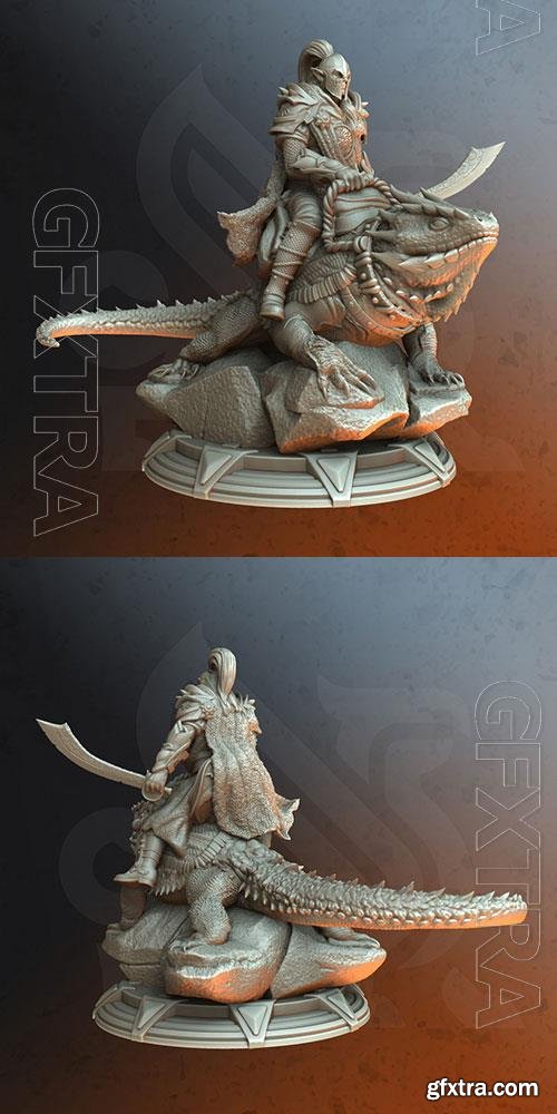 Lizard Rider - Dreytin 3D Print