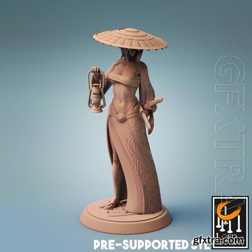 Samurai Female Explorer 3D Print