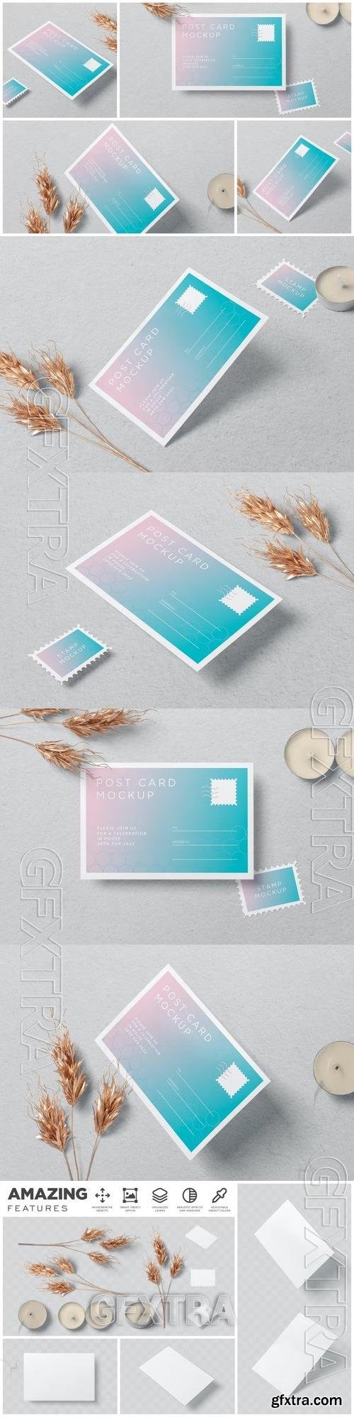 4x6 Post Card Mockups BS57SK2