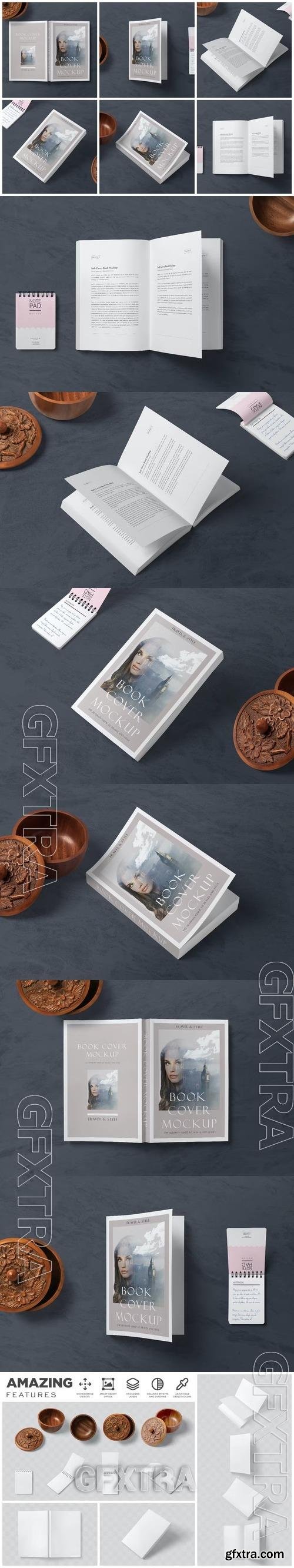 Octavo Soft Book Cover Mockups NMK8YED