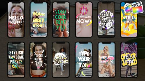 Videohive - Instagram Text Stories | FCPX - 38662794 - 38662794