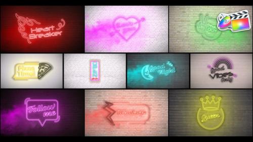 Videohive - Neon Titles for FCPX - 38665771 - 38665771