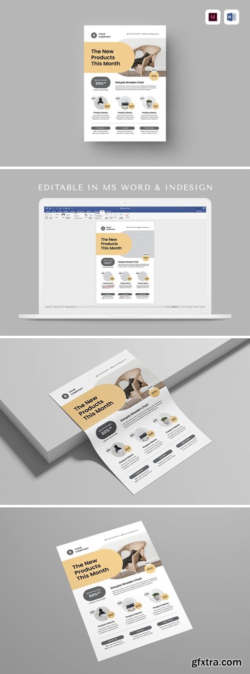 Product Flyer | MS Word & Indesign 49KF2ET