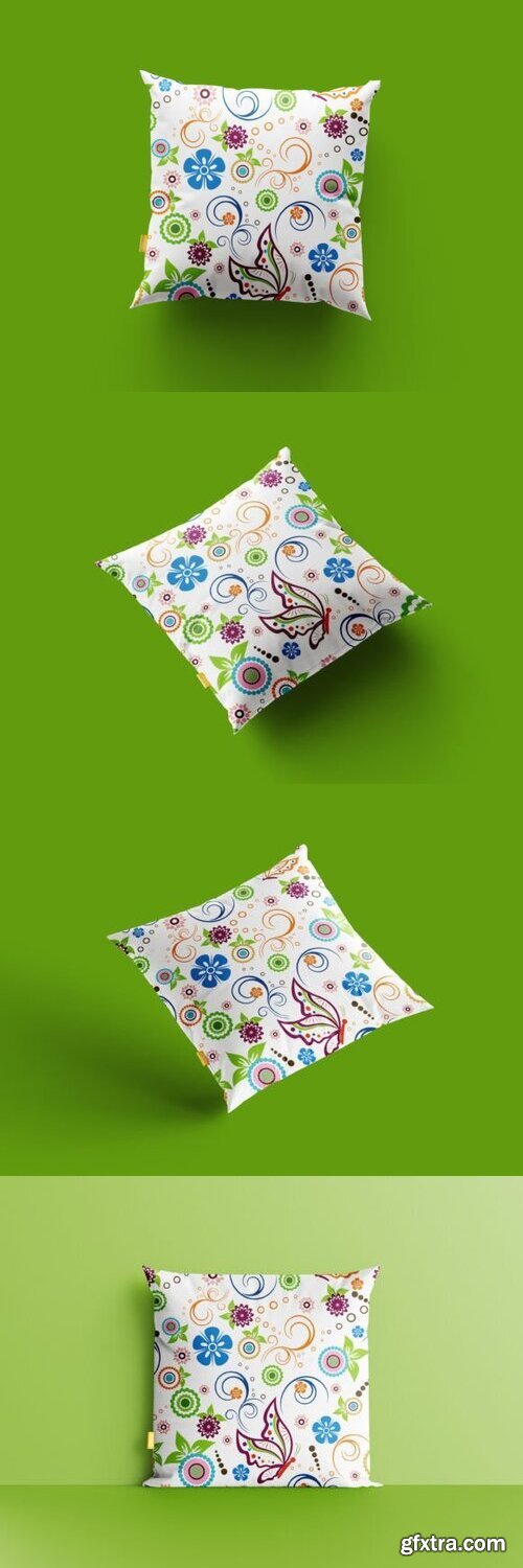 Floral & Butterfly Pattern Pillow