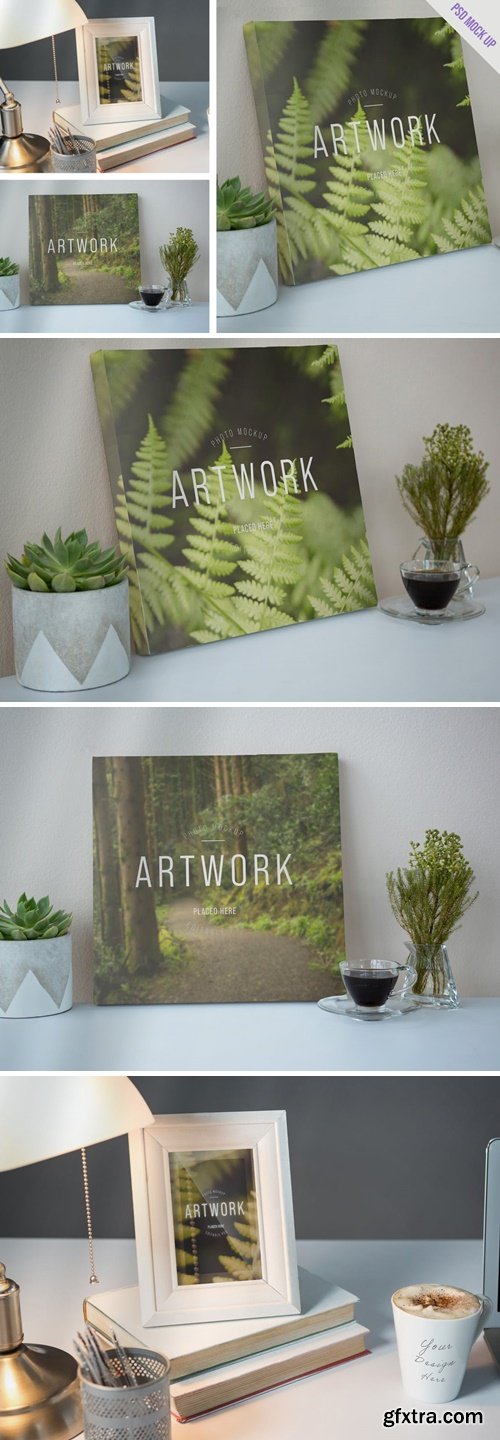 Canvas and frames mockups 8YYGJ2S