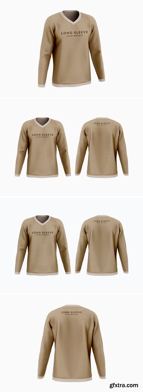 Long Sleeve Shirt Mockup  L79HR2M