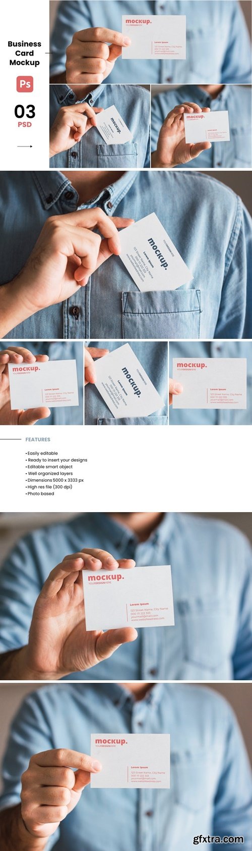 Photo Based Business Card Mockup 9K2KM5T