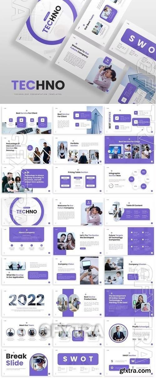 Techno Powerpoint Presentation Template XYNW7HX