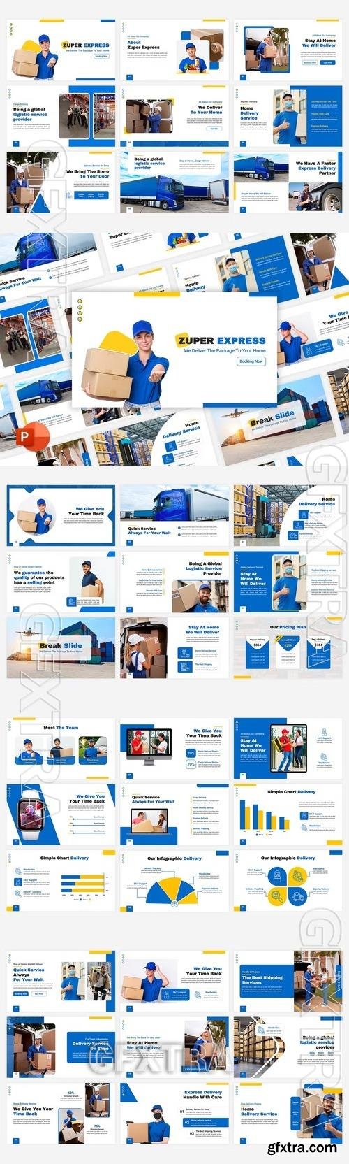 Zuper - Express Delivery Powerpoint, Keynote Template