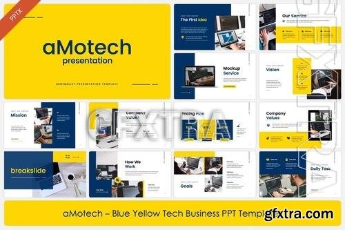 aMotech - Business Profile Powerpoint, Keynote and Google Slides Template