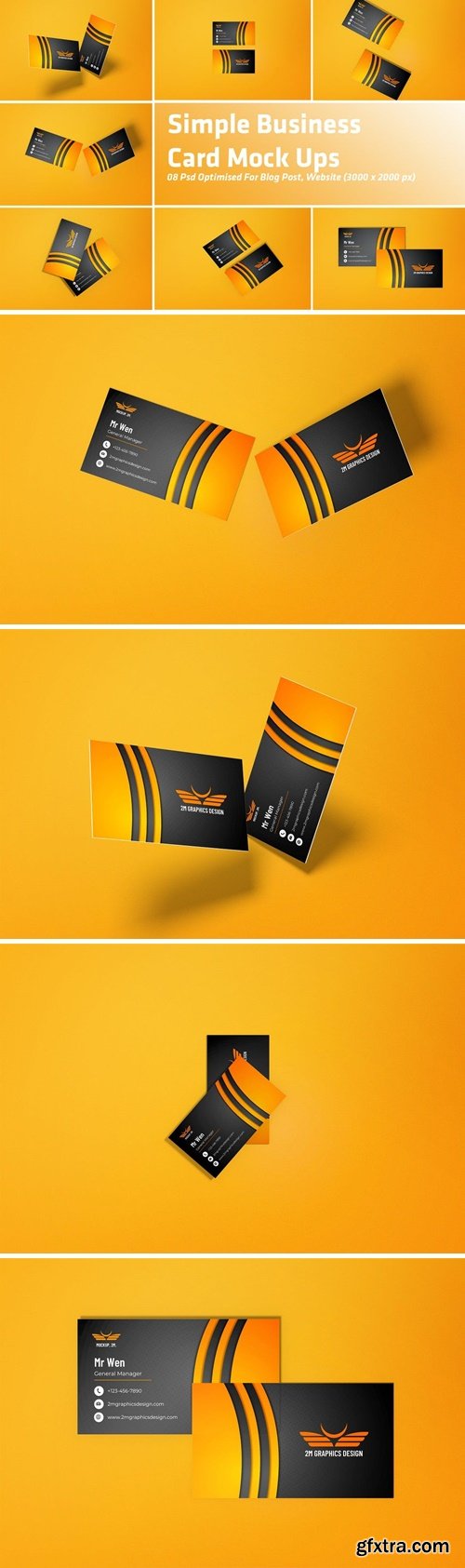 Simple Business Card Mock Ups RN232M9