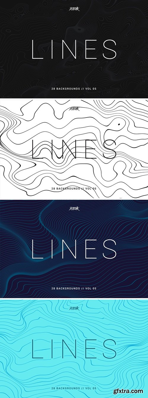 Lines | Abstract Wavy Backgrounds | Vol. 05 2TCYS9R