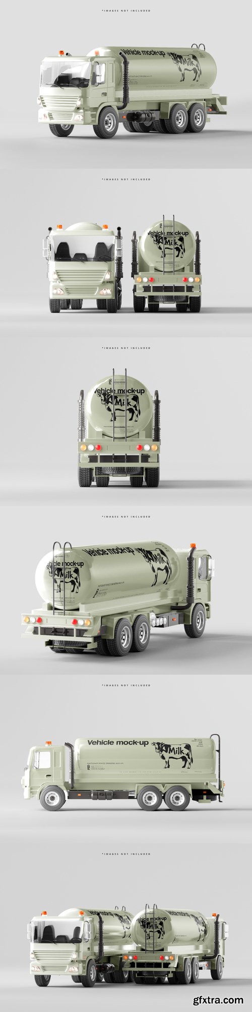 Tanker truck mockup